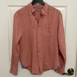 Bruno mens linen blend button down shirt